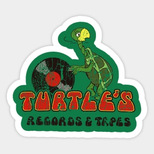 Turtle’s Records & Tapes // 70s Vintage Sticker